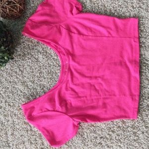 Decree Hot Pink Crop Top